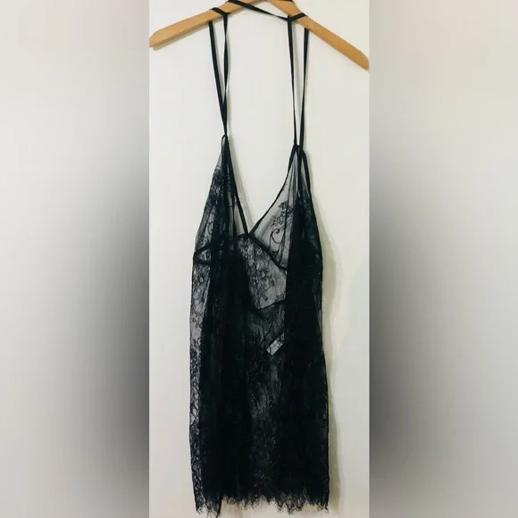 Adore me women’s lingerie lace top back open pullover black.2X - Picture 3 of 4